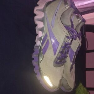 Reebok Women's Purple and Gray Athletic Shoes